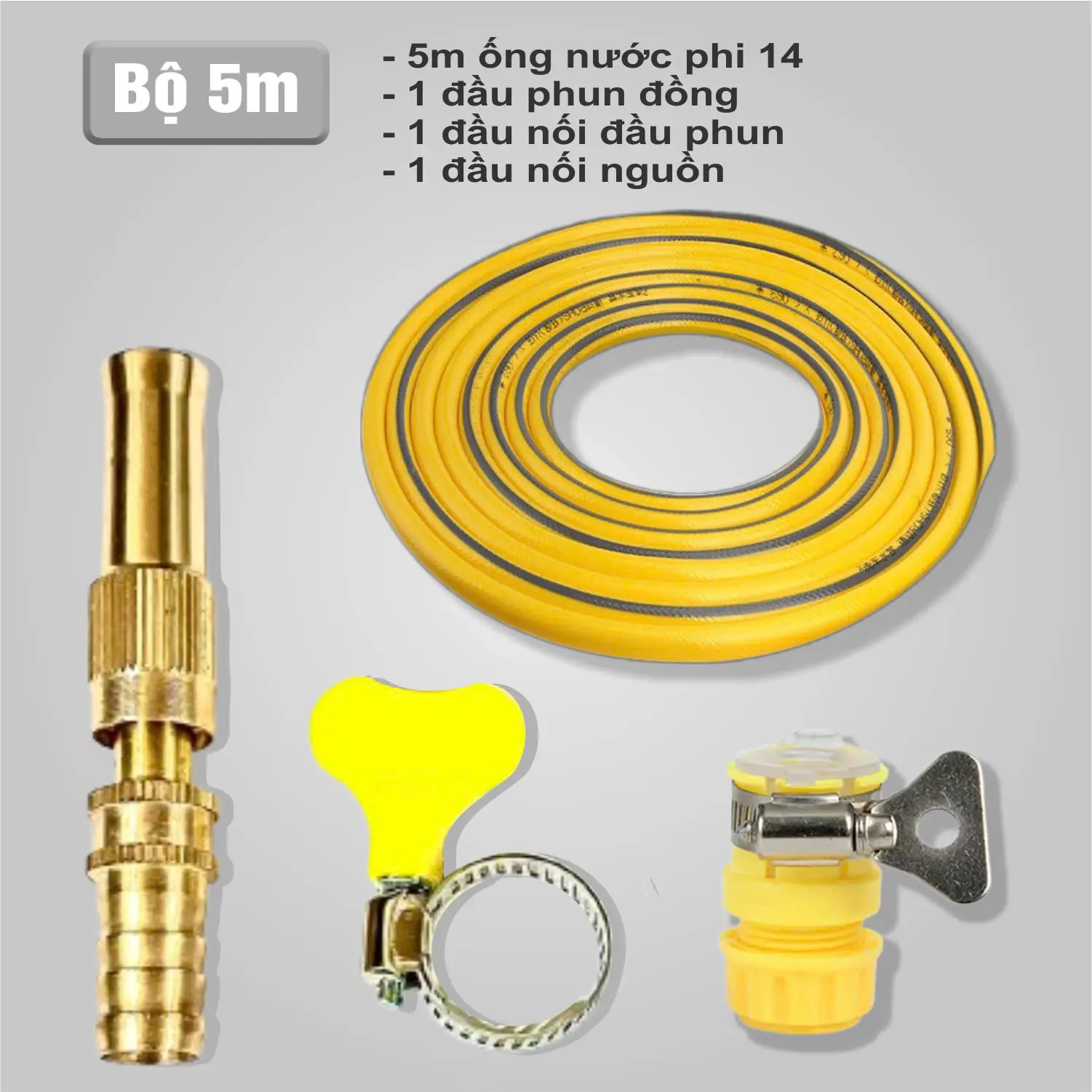 Vòi Xịt Tưới Cây Rửa Xe Ống Dẫn Nước Tưới Cây Toshudo 5-20m Đầu Phun Đồng Phụ Kiện Đầy Đủ voi tuoi cay bovoix  itnu