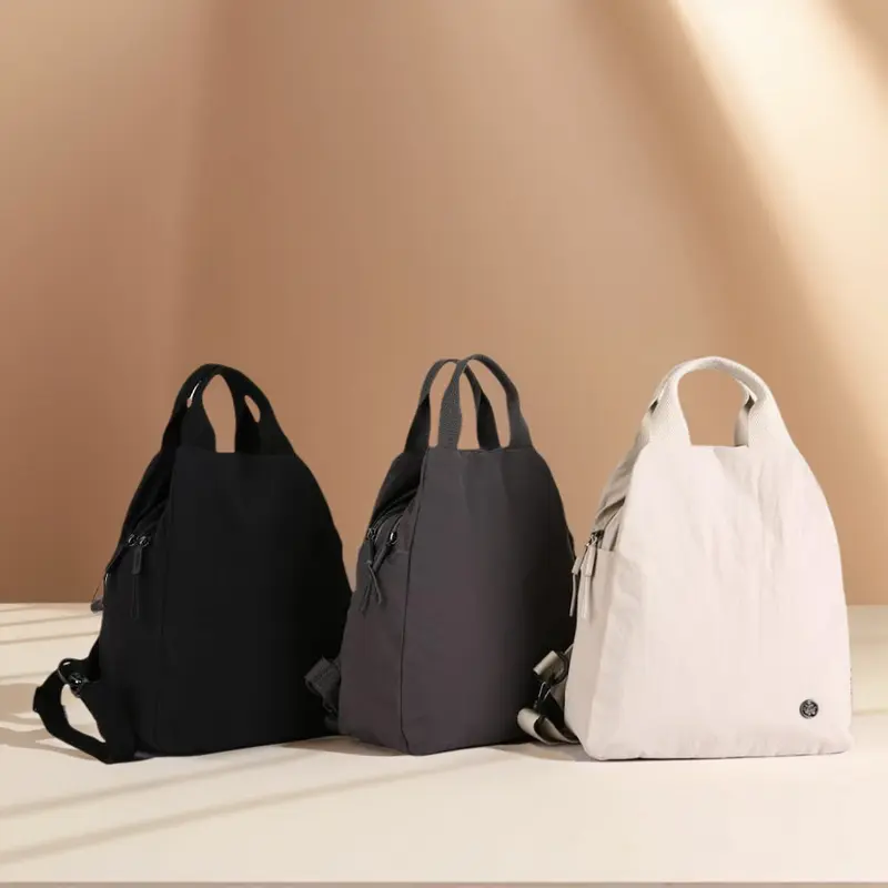 AOLONG Ransel ERIKA 1051#  - Tas Ransel Wanita Cantik Backpack Cewek Bahan Parasut Anti Air Bisa COD Hitam Dewasa Sekolah Serut 4