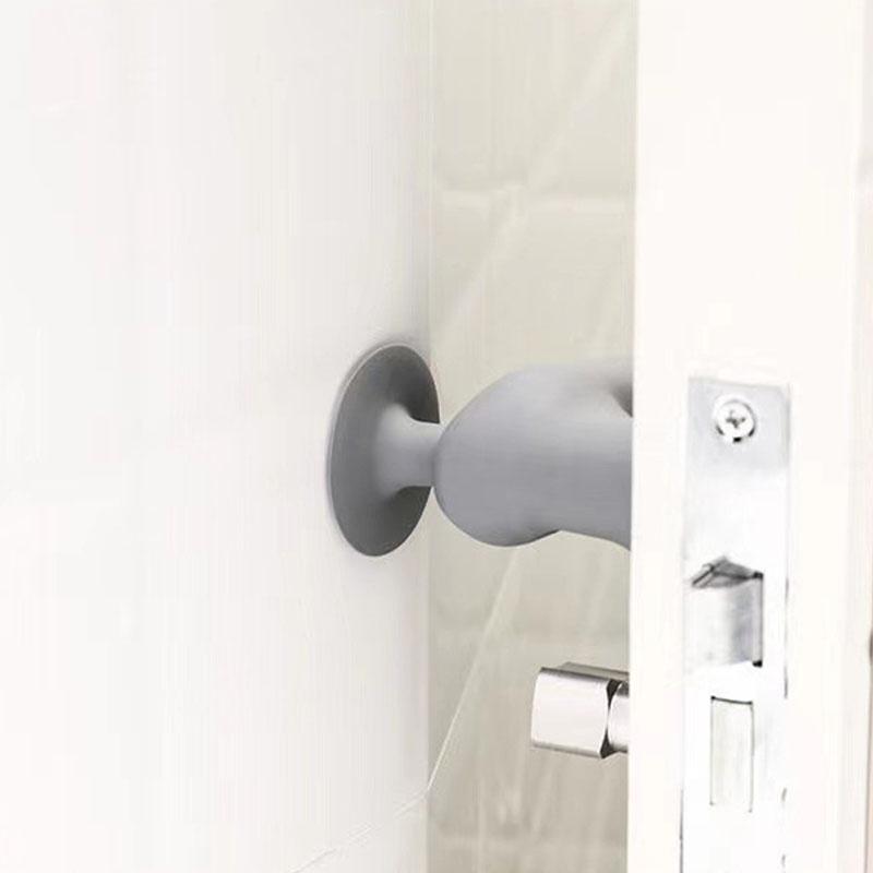 Product Introduction of Household Silicone Door Handle Protective Cover Anti-collision Safety Protect Suction Cup Doorknob Noiseless Door Knob Cover 2