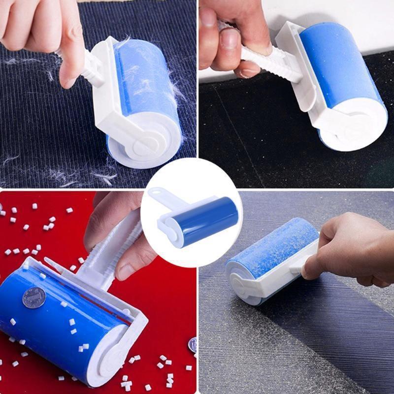 Product Introduction of Portable Washable Dust Filter Drum Roll Portable Tools Sticky Hair Hair Removal Device Cleaner Brush Household Supplies 8