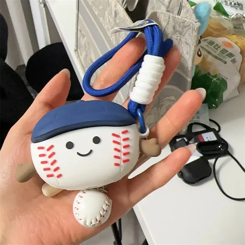 Hộp Đựng Tai Nghe Không Dây, Phong Cách Thể Thao, Thiết Kế Bóng Tennis Ping Pong Sáng Tạo LYY, Tương Thích Với IPhone Apple Airpods 1 2 3 4 Pro, Tai Nghe Bluetooth, Vỏ Bảo Vệ Chống Sốc 3