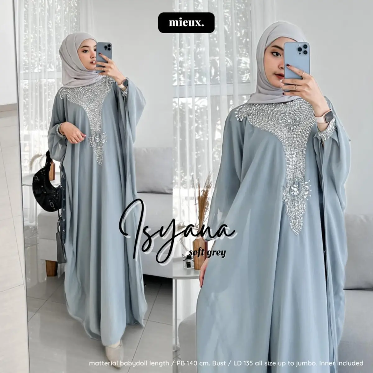 Ashira | Kaftan Isyana by Mieux Kualitas Butik Profesional Gamis Lebaran Terbaru 2024 Kaftan Pesta Mewah Viral Ala Selebgram Kaftan Lebaran Gamis Kondangan Terbaru Motif Kekinian