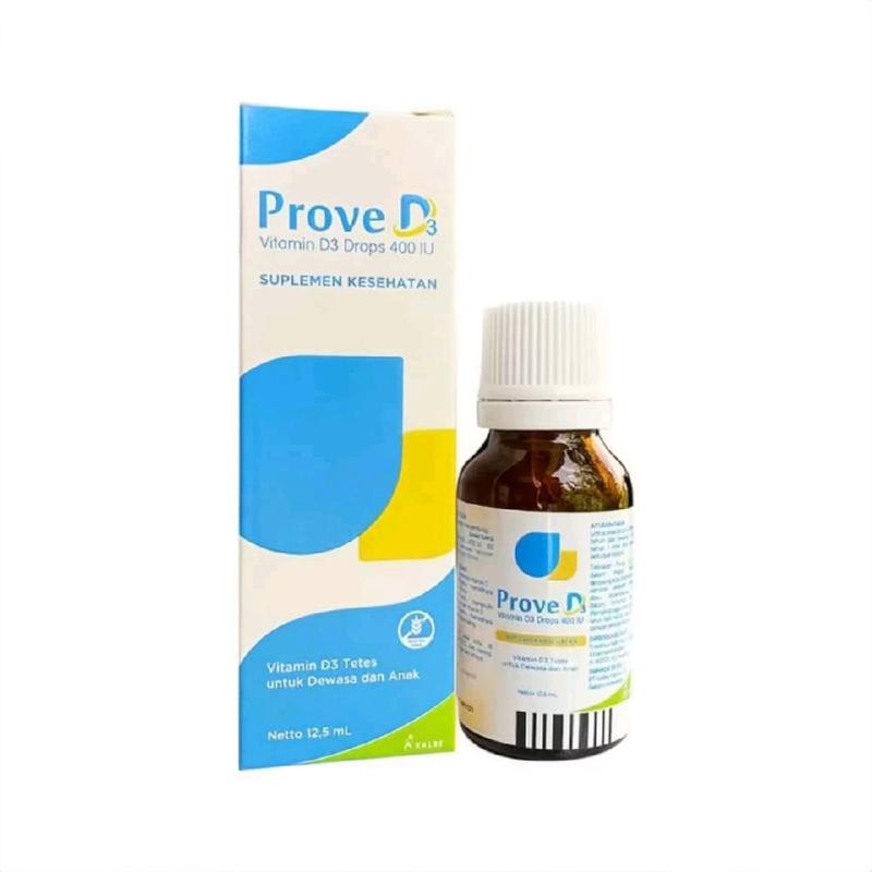 Prove D3 Drop - Vitamin D3 400 IU Tetes 12.5 mL Untuk Dewasa Dan Anak ...