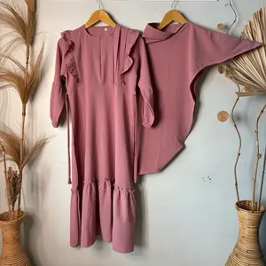 Gamis Anak Ayesha bahan sabrina free hijab by jeyra.collections