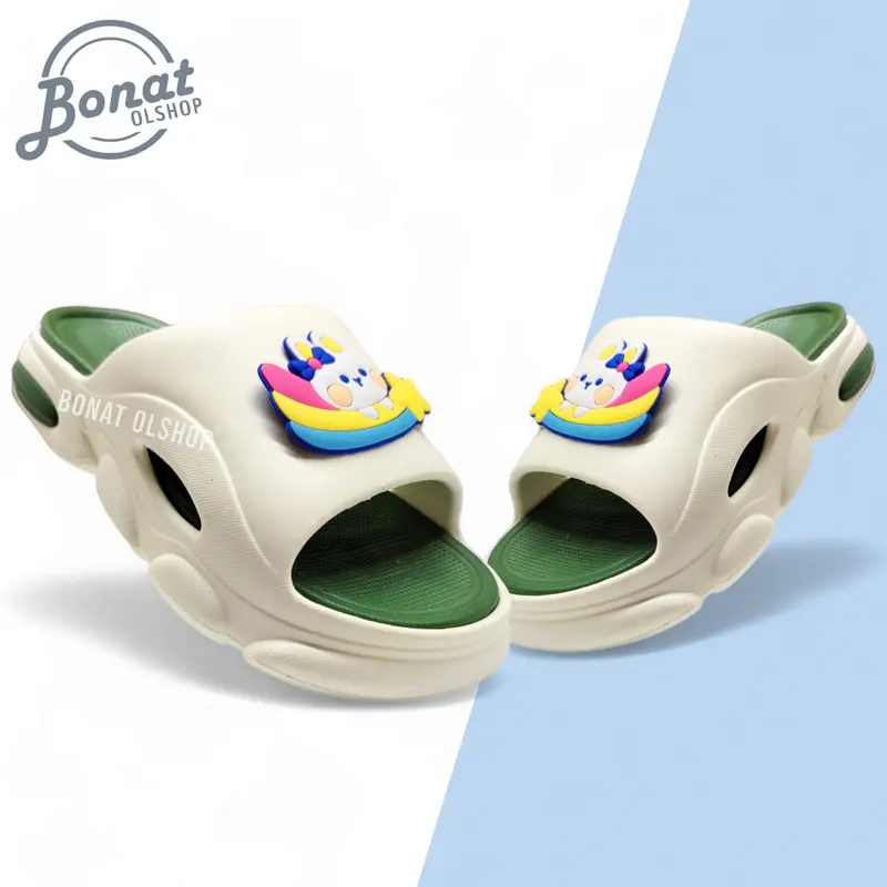 Sandal Anak Selop Perempuan Sendal Karet Kokop Tebal Wanita Size 30-35 Viral Terkini Terbaru 4