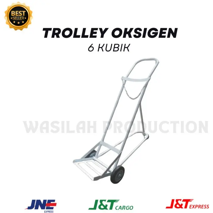 TROLI TABUNG OKSIGEN 6 METER KUBIK || TROLI ARGON, CO, DLL