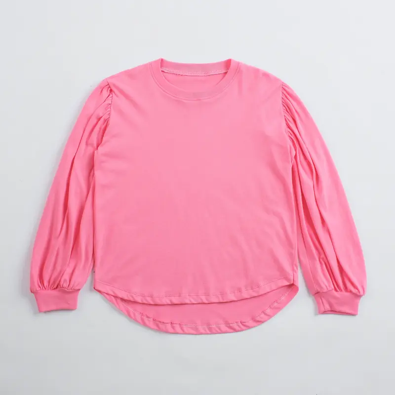 Puffy Blouse Anak Katun Combed Atasan Anak Kaos Lengan Balon Usia 6-9 tahun 3