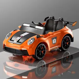 Mainan Mobil AKi Sport Sedan Anak Bisa di Naiki Mainan Mobil AKI MUSIK LAMPU USB Desain Terbaru BAN EVA Plastik Tebal Musik Klakson Bluetooth Dual Gearbox 390volt-Aki 12 Volt 4.5 Lampu LED Remote Kontrol Transmisi Maju dan Mundur USB