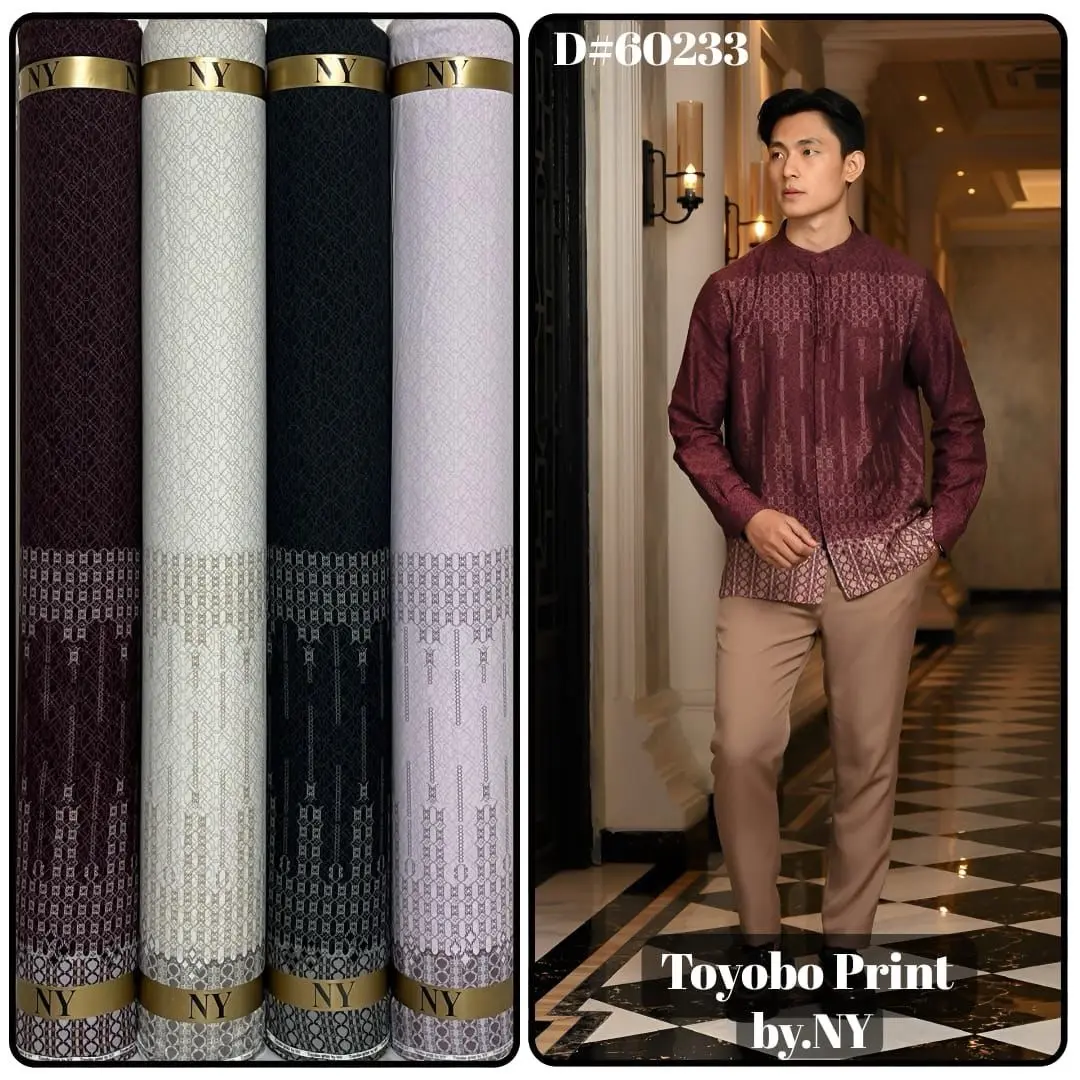 Kain katun toyobo | motif sabiya | motif etnik | COD kain meteran | harga setengah meter