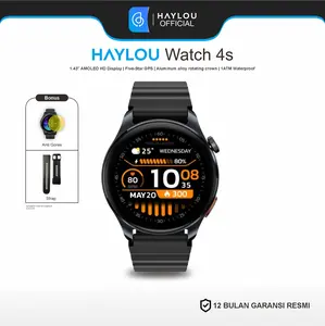 Haylou Watch 4S AMOLED 1.43" GPS Satelit BT Call – Smartwatch Keren Fitur Lengkap
