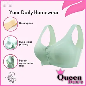 Bra Wanita BH Kancing Depan Seamless Polos Bra Import Premium 1184