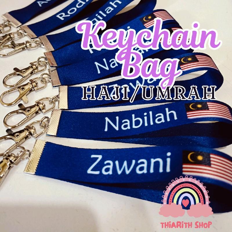Custom Nama Lanyard Keychain Umrah/Haji - TikTok Shop Malaysia
