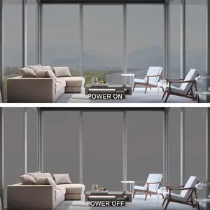 Hohofilm Custom White Smart Film Power Off Window Film Pdlc Smart Film Switchable Film  HuseBuilding Hotel Office