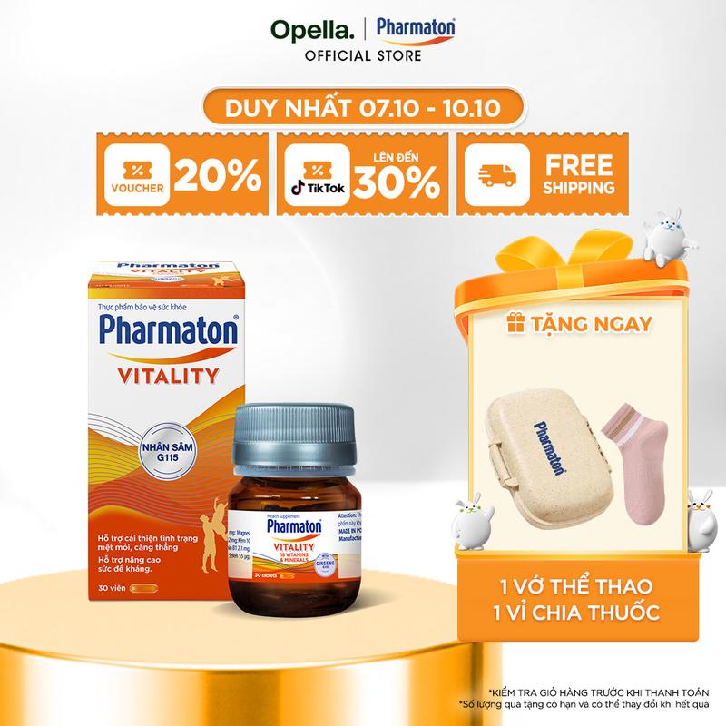 Thực phẩm bảo vệ sức khỏe Pharmaton Vitality (Lọ 30 viên)