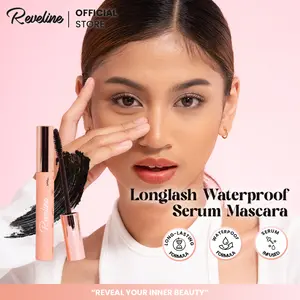 REVELINE Mascara Waterproof (7gr) BPOM |  Longlash Waterproof Serum Maskara Eyelash