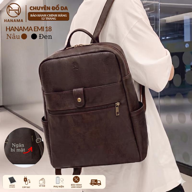 [SALE MỞ BÁN_HANAMA]_Balo Đi Học EMI18 bản cao cấp chống sốc 5 mặt Backpack