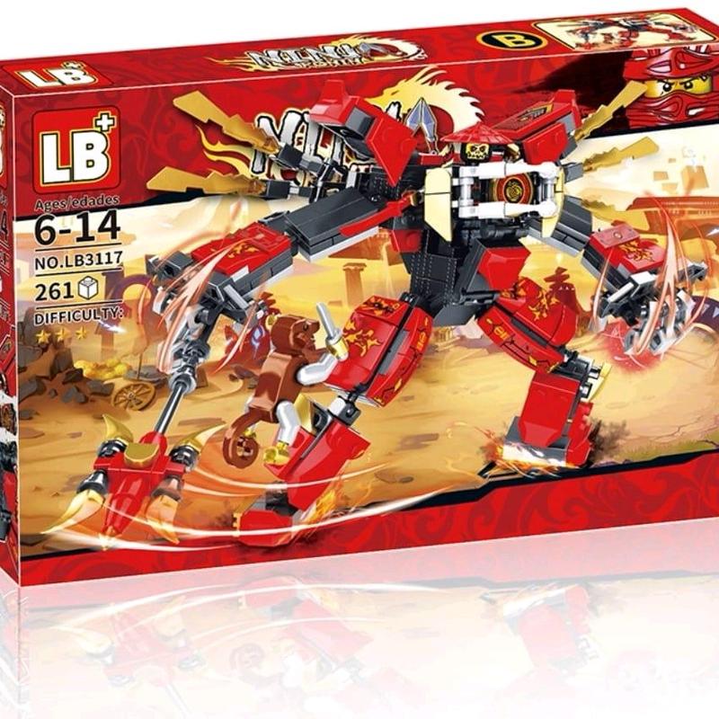 LB3117 mainan balok anak mainan ninja robot besar mainan robot besar ninja 2
