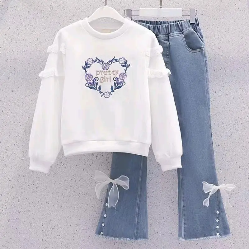 Setelan switer anak perempuan import usia 1 sampai 10 tahun setelan anak perempuan fashion terkini 0