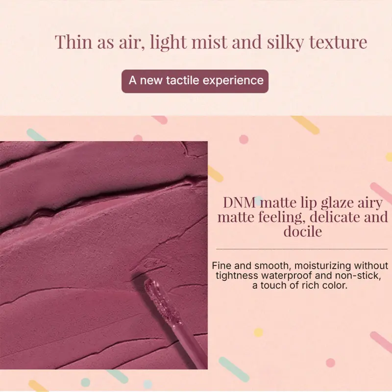 DNM Beauty Lipstik Coklat Matte Long Lasting 12 Jam Waterproof Make Up Kecantikan Bibir LM125 4