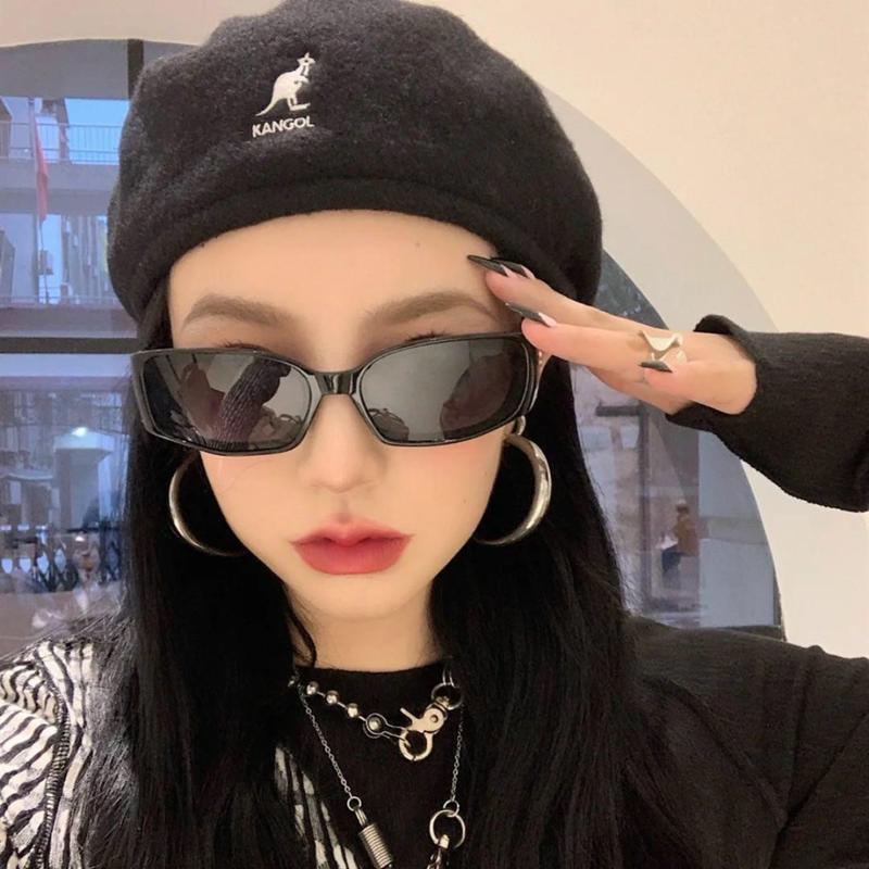 Kính Râm Vuông Nhỏ Phong Cách HipHop, Dành Cho Nam Giới, Phong Cách Hàn Quốc, Cổ Điển Và Vui Nhộn, Kính Chống Nắng, Cá Tính, Tianchong 3