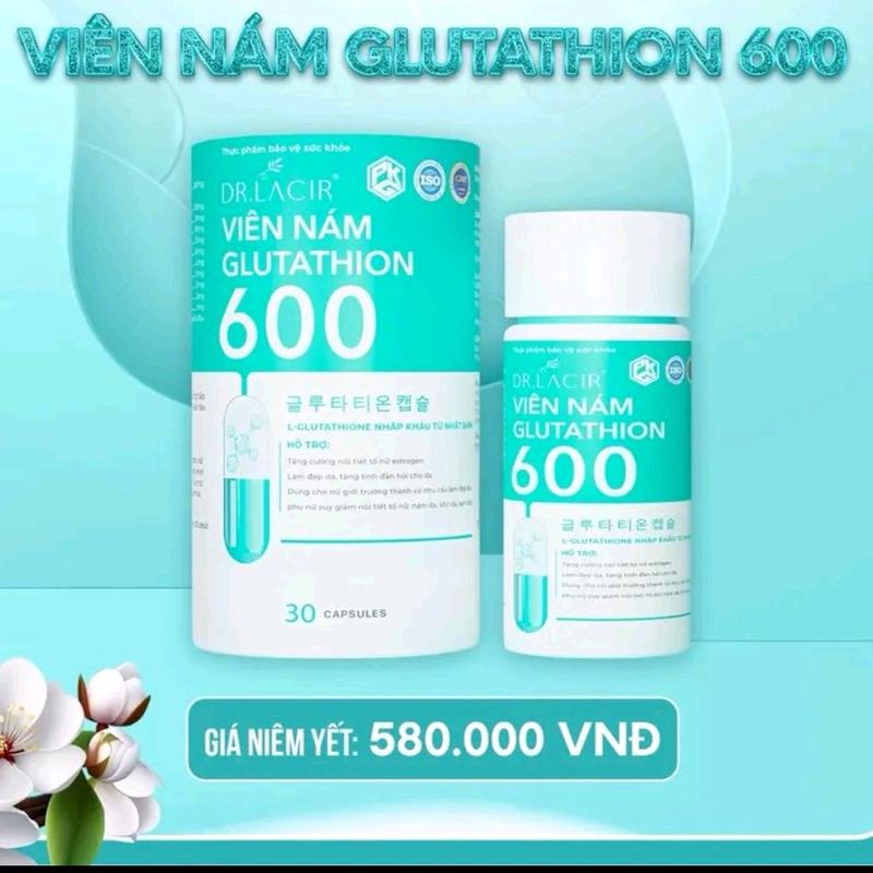 Viên uống glutathione 600 - HỖ TRỢ TRẮNG DA, MỜ THÂM NÁM TÀN NHANG, CÂN BẰNG NỘI TIẾT TÓ (MẪU CŨ KHÔNG DÀNH CHO NGƯỜI BỊ U )++