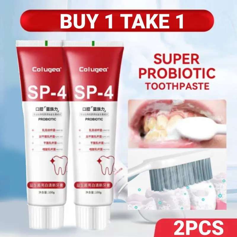 [ Mua 1 Tặng 1 ] Kem Đánh Răng Lợi Khuẩn SP-4, Làm Sáng Răng, Làm Sạch, Chứa Chất Liệu Dinh Dưỡng, Để Hôi Miệng