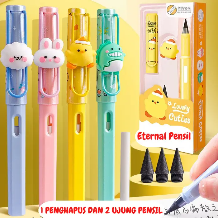 Pensil Abadi Tanpa Batas Anti Patah Ajaib Eternal Pensil Lucu