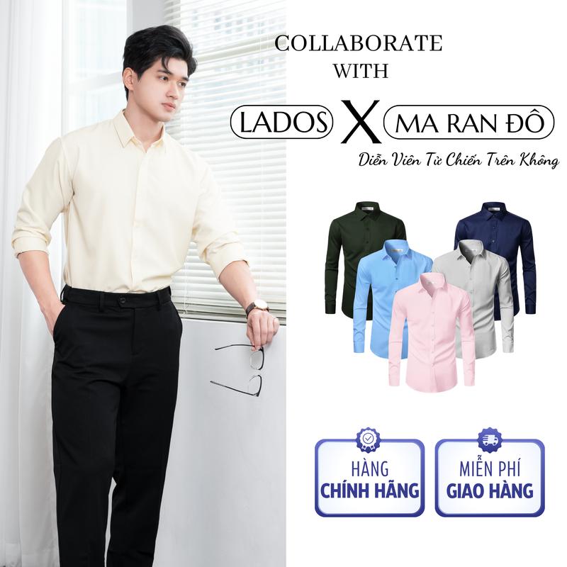  Áo sơ mi nam dài tay chất kate lụa LADOS - 6779 thời trang trẻ trung thanh lịch công sở 
