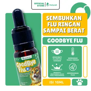 Holycatlabs Goodbye Flu 3 Solusi Mengobati Flu Berat, Batuk, dan Demam Kucing 10ml