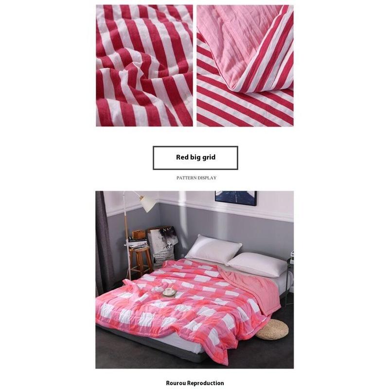 Product Introduction of EAY Life Summer Blanket Comforter Thin Soft Breahable Quilt Washed Cotton 17