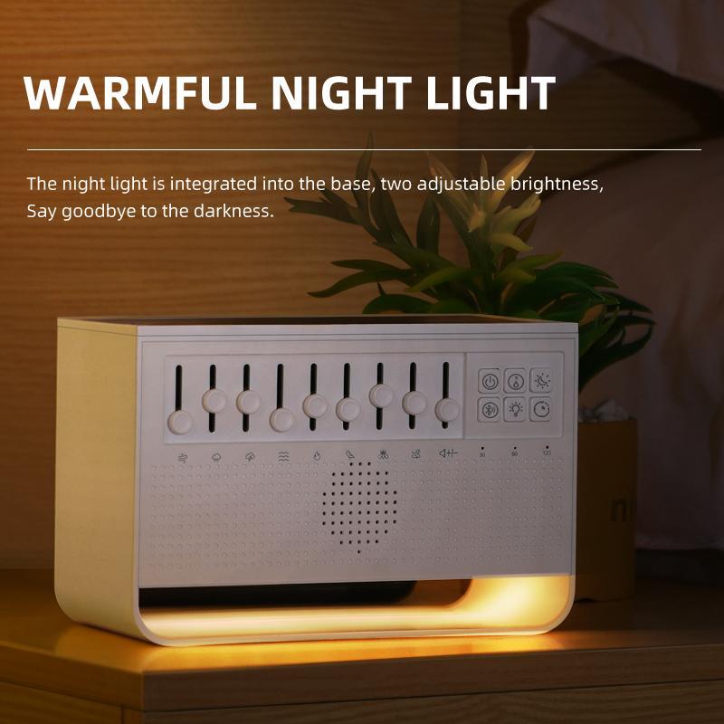Noise Sleep Night Light Aroma Humidifier, USB Rechargeable Bluetooth-compatible Speaker Night Light, Home Atmosphere Aroma Humidifier 6