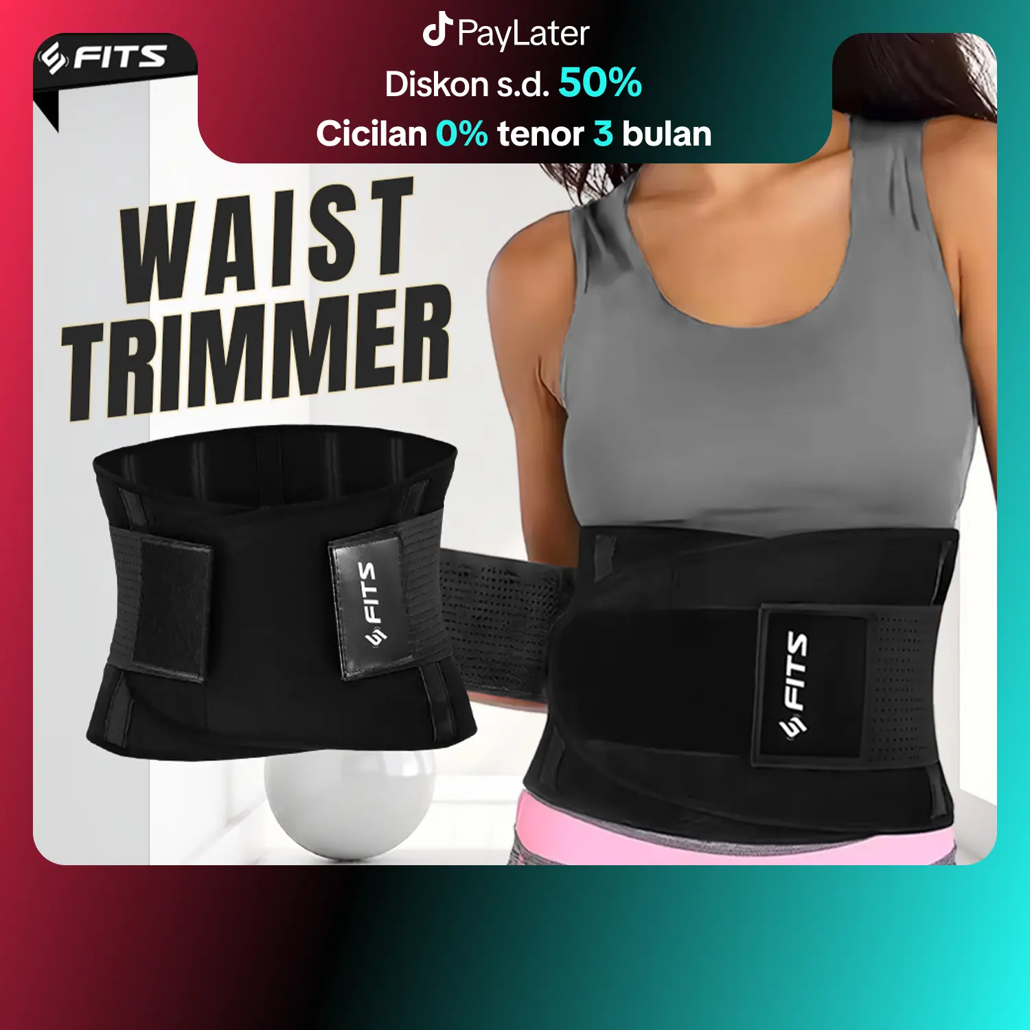 SFIDN FITS Basic Sweat Waist Trimmer Belt | Korset Perut Wanita