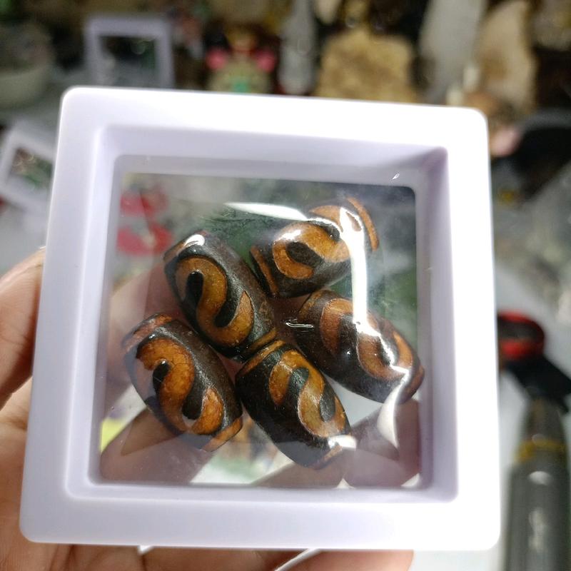 tibetan dzi money hook asli batu agate alami 2