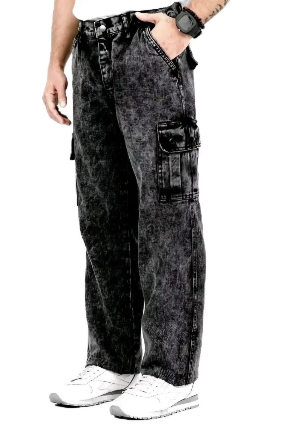 Long Cargo pants jeans Celana cargo jeans loose fit Reguler Standard snow Black Sandwash Hitam Panjang Denim Straight Long Cargo pants jeans Celana cargo jeans loose fit Reguler Standard snow Black Sandwash Hitam Panjang Denim Straight