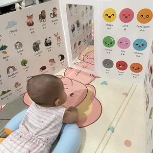 Versi Bahasa Indonesia | Bayi Diam Tanpa Digendong!  Dengan 6 Layar Besar dan Cermin Menarik, Bayi Bisa Main Sendiri Tanpa Gangguan! Fokus & Senang Lebih Lama, Meningkatkan Perkembangan Bayi. Bantu Mama Lebih Tenang, Ayunan Teether Pagar