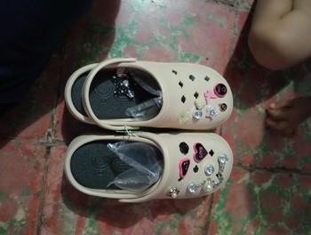 Product Review of Sandal Baim EVA Rubber Wanita Import Sandal Fuji Tinggi 9 CM Jibbitz 3D Anti Slip 8899-5 Hitam Putih from E**g S**h 2