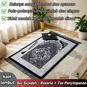 Sajadah Turki / sajadah Idul Fitri / termasuk tas penyimpanan tasbih