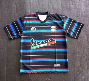 KAOS JERSEY OVERSIZE BOXY VESPA SALUR BLACK BLUE PRIA DAN WANITA