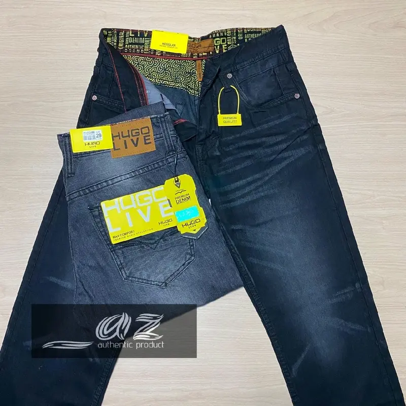 CELANA JEANS DENIM H4GO LIVE REGULER FIT CASSUAL MODEL SELVEDGE SABLON 0