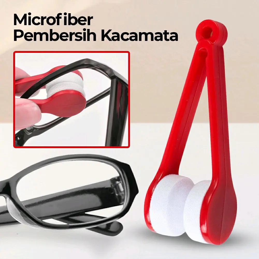 pembersih kacamata Klip microfiber Glass Wiper multifunction-TVA45
