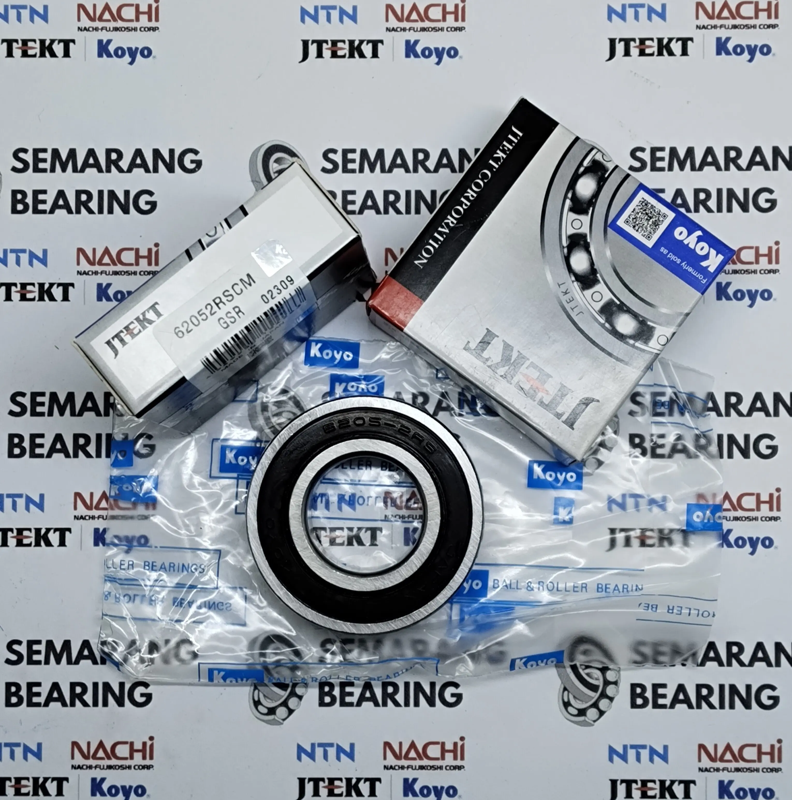 BEARING 6205 2RS KOYO JAPAN LAHER 25x52x15mm