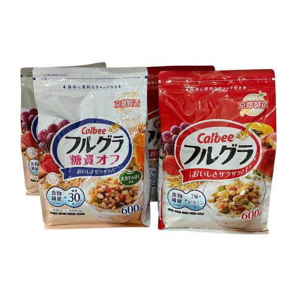 Ngũ cốc trái cây Calbee 600g - Bữa sáng Nhật Bản thơm ngon giòn rụm giàu dinh dưỡng