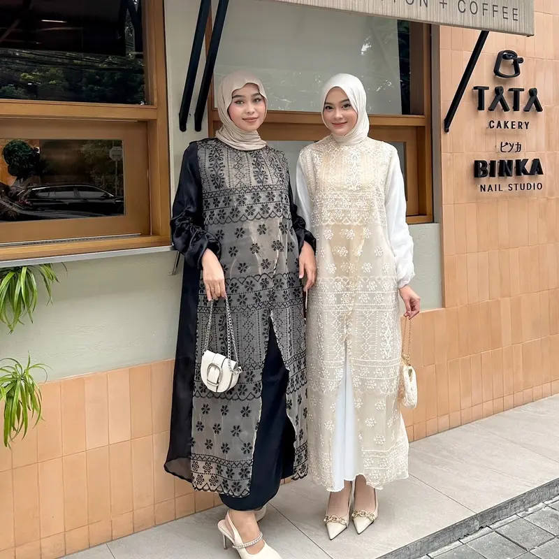 CALULA OUTER DRESS / OUTER ORGANZA BORDIR / OUTER SILANG PREMIUM 1
