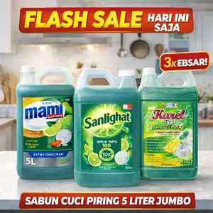 PROMO merk Karel 1Liter Cairan Pencuci Piring 1 Liter Tanpa Sticker Cepat Bersihkan Lemak Minyak Cepat Bilas Tanpa Sisa & Bau Sabun
