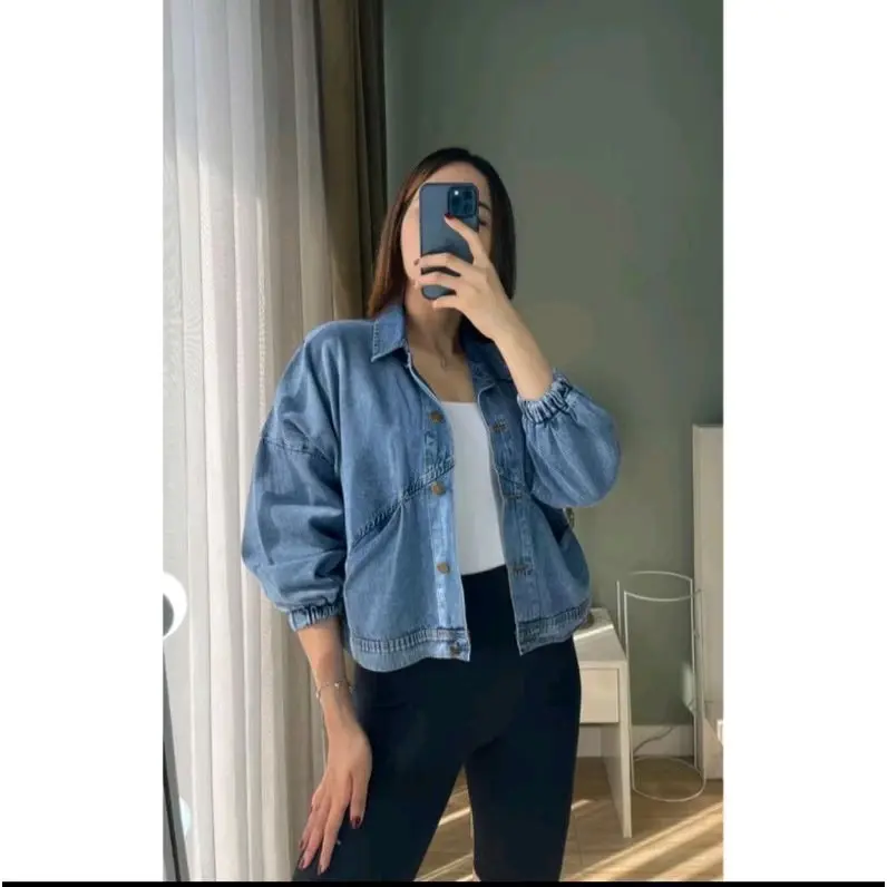Jaket Jeans Beggy Oversize Wanita