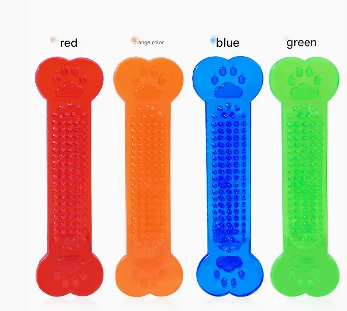 Best For Your Choice New Arrival Hot Sale Pet Dog Chew Toys Rubber Bone Toy Aggressive Chewers Dog Toothbrush Doggy Puppy Dental Care For Dog Pet Accessories