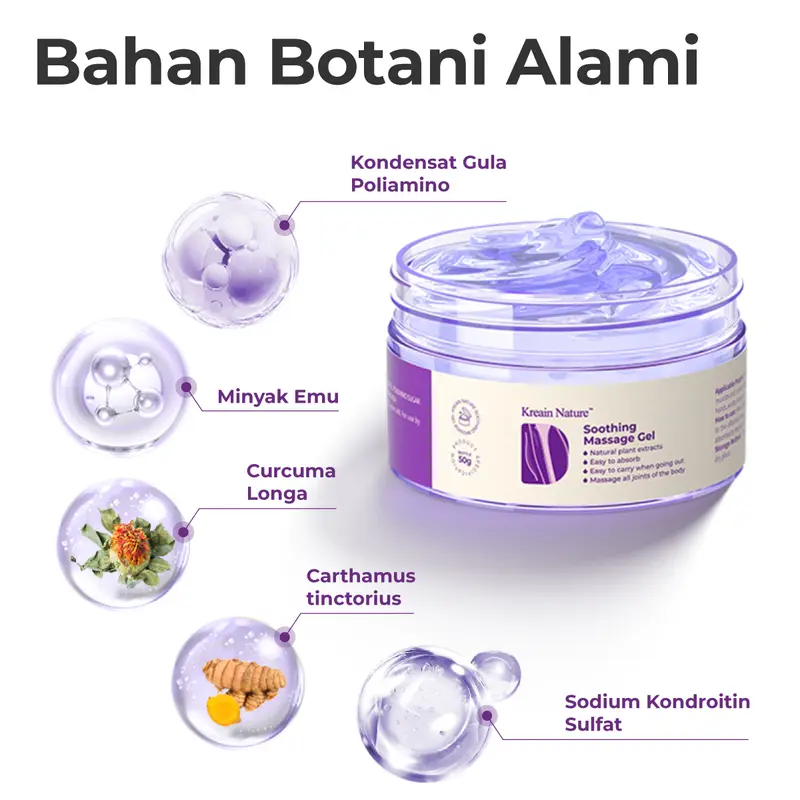 Kreain Nature Krim Kolagen untuk Bahu, dengan bahan lembut, perawatan harian yang nyaman 4