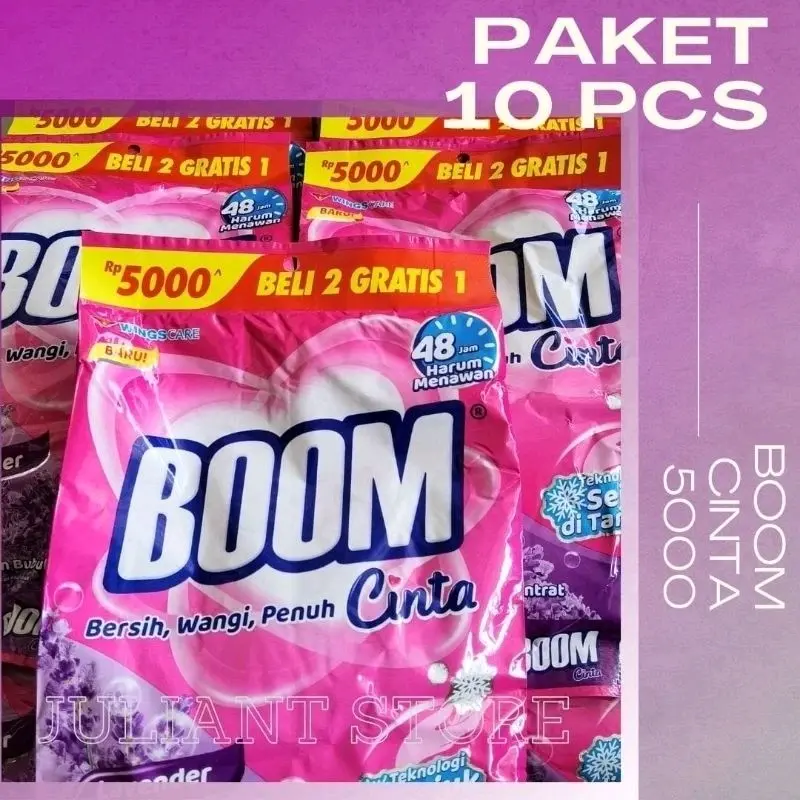 SABUN CUCI BOOM 10PCS DETERGENT BUBUK BOOM 1