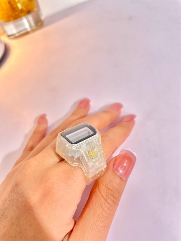 Tasbih Digital LED ALARM  Mini Muslim Motif Batu Baterai cincin dzikir