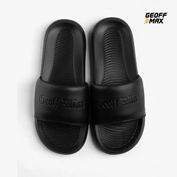 Geoff Max - Softtale Alston All Black | Sandal Pria Wanita Sendal Slop Slipper Anti Licin